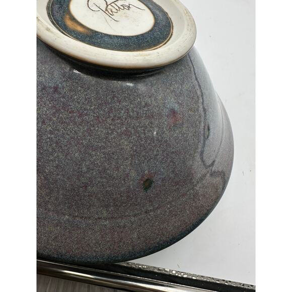 Patton Pottery Seattle artist 8.5“ bowl Matthew Studio Hand Thrown Freeform PNW - Picture 13 of 16